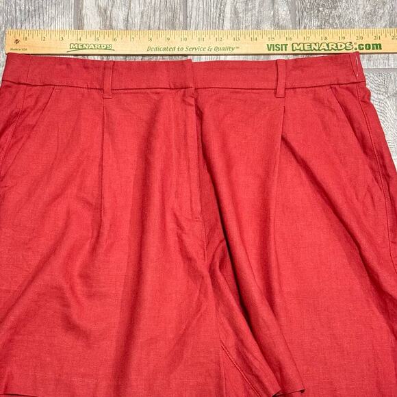 Old Navy Women’s NWT Trouser Shorts size 2W Large Linen Salmon Colored - Picture 9 of 11